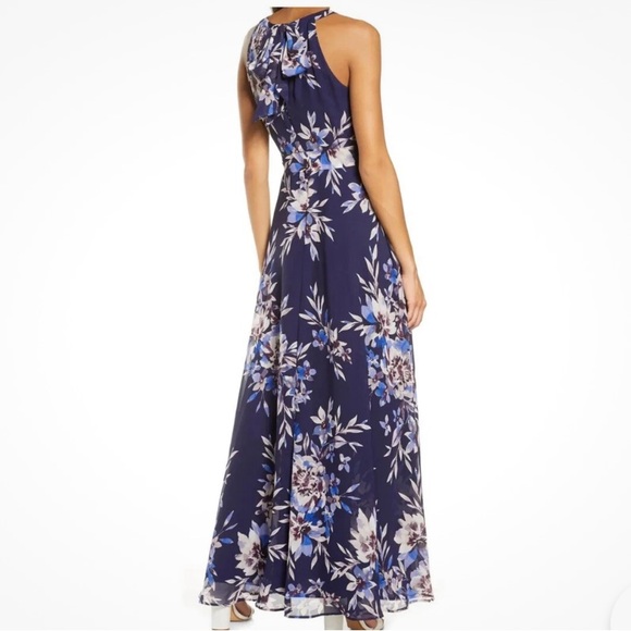Bundle of Two Eliza J Green and Blue Floral Maxi Dress - Picture 3 of 11